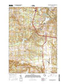 2016 Map of Wisconsin Dells South, 2016 Print