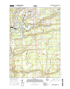 2015 Map of Wisconsin Rapids South, 2015 Print