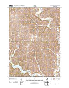 2013 Map of Yellowstone Lake, 2013 Print