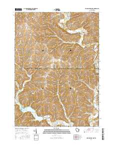 2016 Map of Yellowstone Lake, 2016 Print