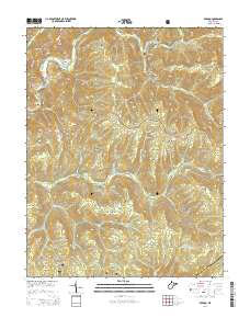 2014 Map of Bergoo, 2014 Print