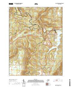 2019 Map of Mount Storm Lake, 2019 Print