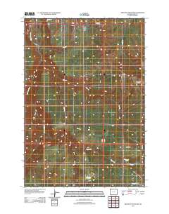 2012 Map of Amethyst Mountain, 2012 Print