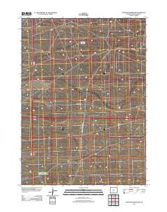 2012 Map of Antelope Reservoir, 2012 Print