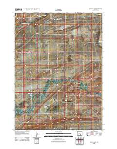 2012 Map of Aurora Lake, 2012 Print