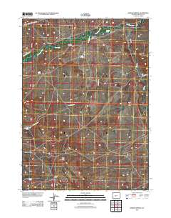 2012 Map of Barras Springs, 2012 Print