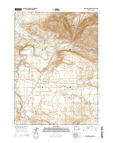 2015 Map of Bessemer Mountain, 2015 Print