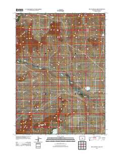 2012 Map of Beulah Belle Lake, 2012 Print