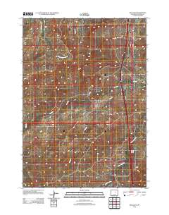 2012 Map of Big Gulch, 2012 Print
