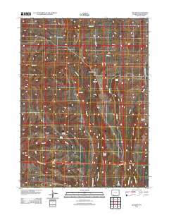 2012 Map of Big Ridge, 2012 Print