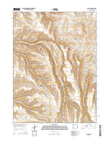 2015 Map of Big Ridge, 2015 Print