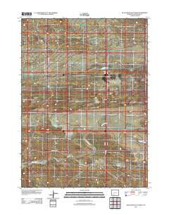 2012 Map of Black Rock Flat West, 2012 Print