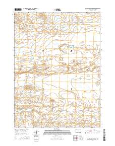 2015 Map of Black Rock Flat West, 2015 Print