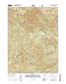 2015 Map of Blackhall Mountain, 2015 Print