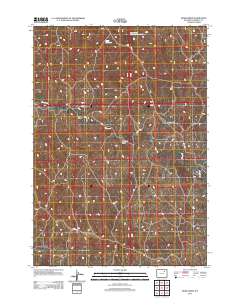 2012 Map of Bogie Draw, 2012 Print