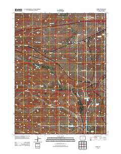 2012 Map of Borie, 2012 Print