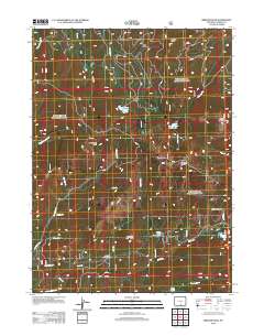 2012 Map of Bridger Peak, 2012 Print