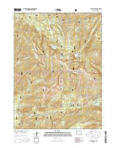 2015 Map of Bridger Peak, 2015 Print