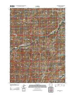 2012 Map of Broad Mesa, 2012 Print