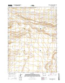 2015 Map of Buffalo Hump Basin, 2015 Print
