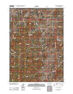 2012 Map of Buffalo Peak, 2012 Print