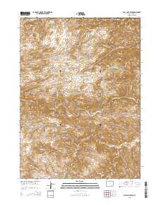 2015 Map of Bull Camp Peak, 2015 Print