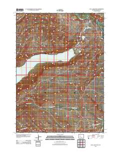 2012 Map of Bull Lake East, 2012 Print