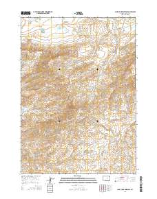 2015 Map of Camel Hump Reservoir, 2015 Print