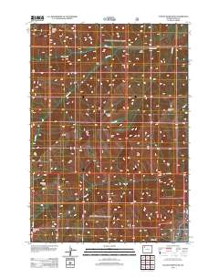 2012 Map of Clouds Home Peak, 2012 Print