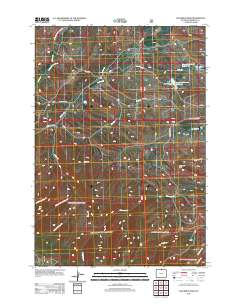 2012 Map of Columbus Peak, 2012 Print