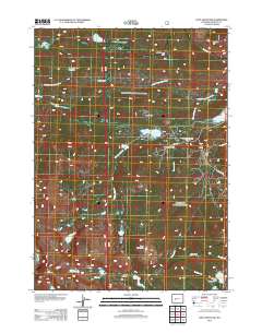 2012 Map of Cony Mountain, 2012 Print