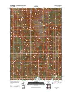 2012 Map of Cook Peak, 2012 Print