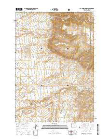 2015 Map of Cottonwood Canyon, 2015 Print