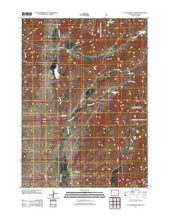 2012 Map of Cottonwood Creek, 2012 Print