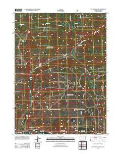 2012 Map of Cottonwood Rim, 2012 Print