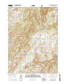 2015 Map of Cow Creek Mountain, 2015 Print