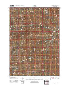 2012 Map of Coyer Reservoir, 2012 Print