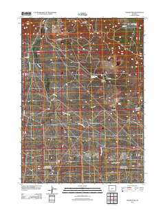 2012 Map of Crooks Peak, 2012 Print