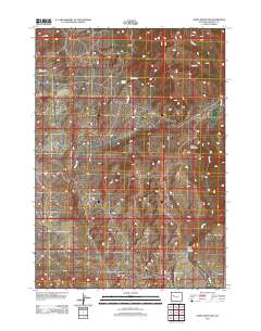 2012 Map of Crow Mountain, 2012 Print