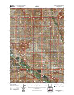 2012 Map of Crowheart Butte, 2012 Print