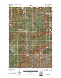 2012 Map of Crystal Falls, 2012 Print