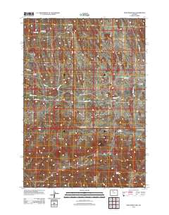 2012 Map of Dead Indian Hill, 2012 Print