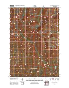 2012 Map of Dead Indian Peak, 2012 Print