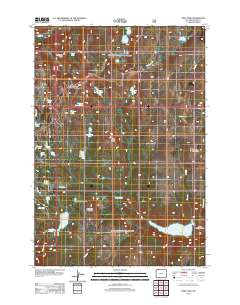 2012 Map of Deep Lake, 2012 Print