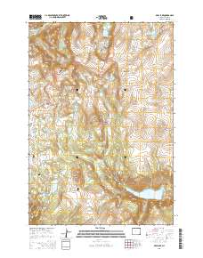 2015 Map of Deep Lake, 2015 Print