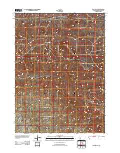 2012 Map of Deer Butte, 2012 Print