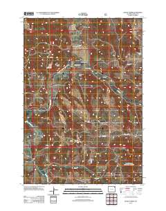 2012 Map of Devils Tower, 2012 Print