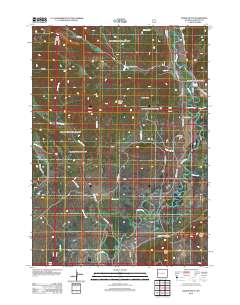 2012 Map of Dodge Butte, 2012 Print