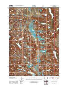 2012 Map of Downs Mountain, 2012 Print