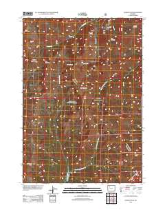 2012 Map of Dunrud Peak, 2012 Print